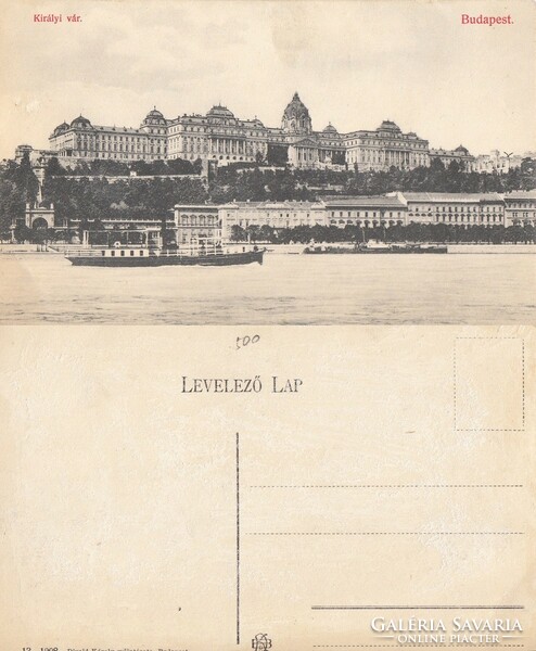 Budapest  Királyi vár 1908    .Posta van !