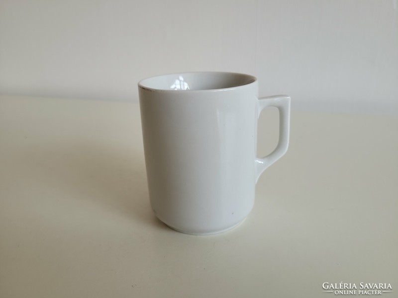 Régi Zsolnay porcelán bögre fehér teás csésze