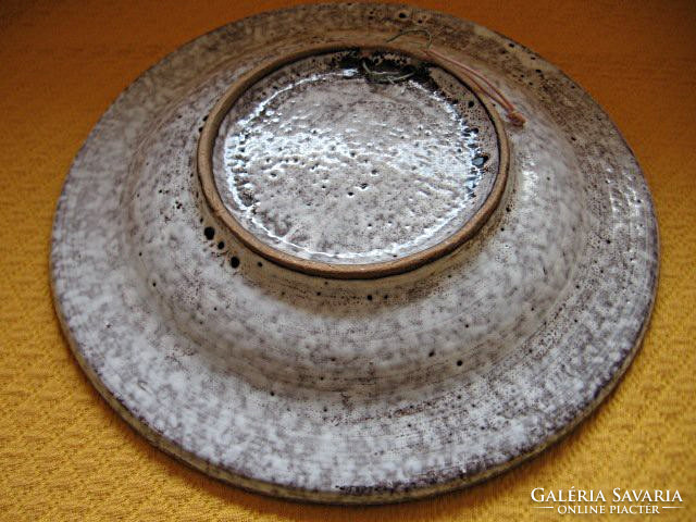 Kukoricás gabonás művészi kerámia tányér