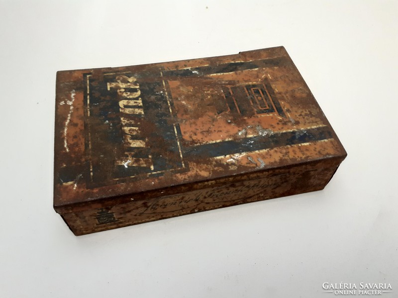 Old franck henrik coffee metal box tin box
