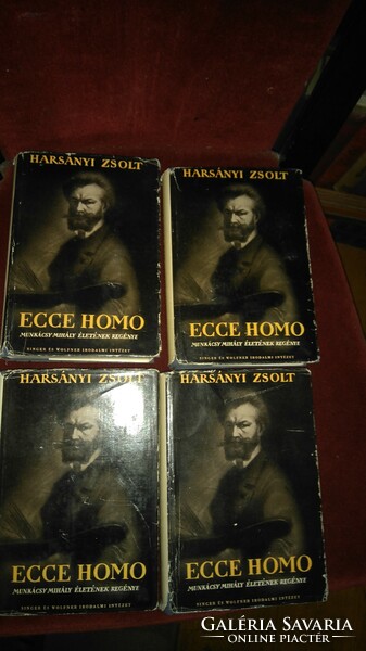 Zsolt Harsányi: ecce homo! The biography of Munkacsy I-iv--1939 singer&wolfner original dust jacket collectors