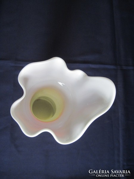 Nice colored milk glass opal glass vase 28 cm