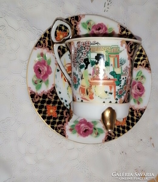 Elegant, oriental pattern, Geisha coffee cup
