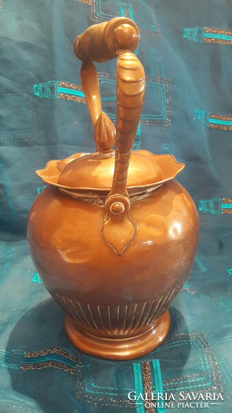 Antique copper jug, pitcher (m3034)