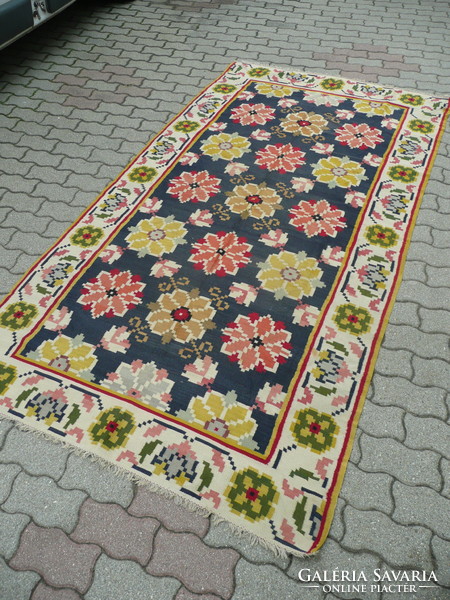 Rare, large, antique kilim carpet from the 1930s-40s 280*146 cm