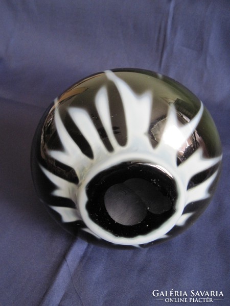 Retro laminated glass opal glass pitcher 20 cm