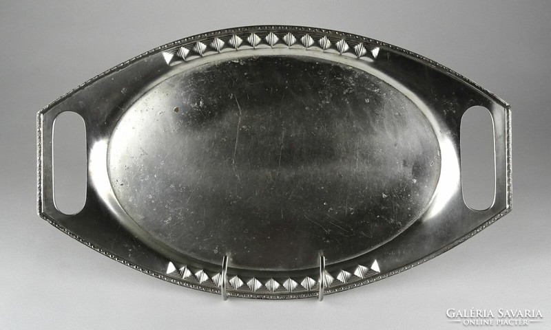 1L061 antique marked argentor chrome plated metal tray