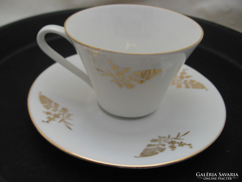Zeh scherzer art deco gold floral elegant cup set