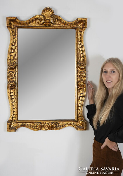 Gilded wood framed mirror (ft01)