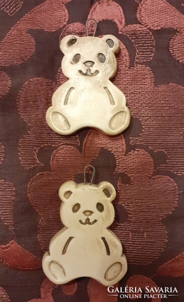 Christmas ceramic teddy bear, teddy bear decorations