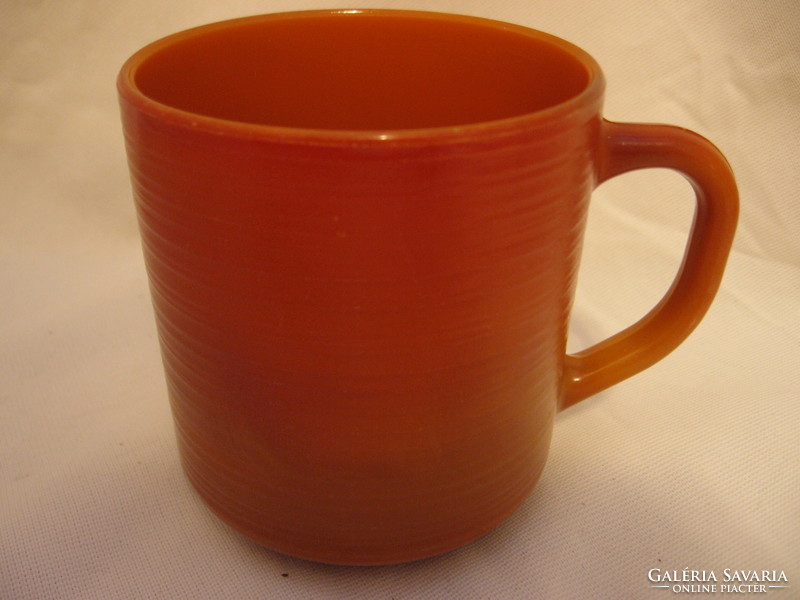 Caramel colored rare faceted mug 3 pcs
