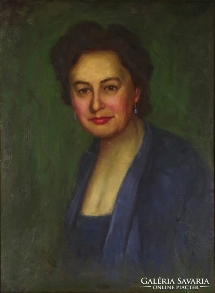 1L081 xx. Century Hungarian painter: female portrait