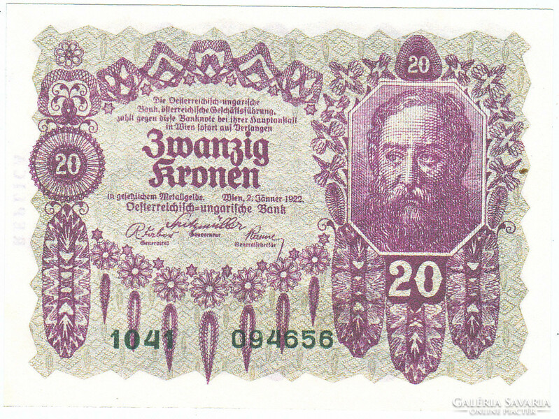 Austria 20 kroner 1922 replica unc