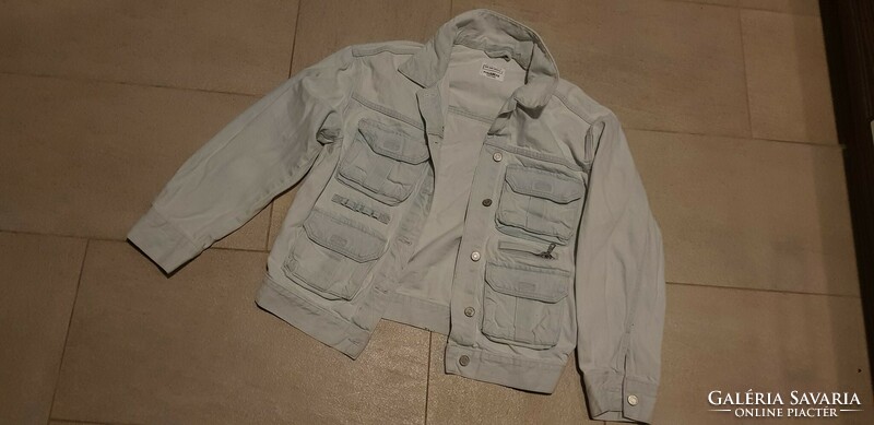 Pull&bear jeans men, unisex denim jacket, denim jacket size s, 26