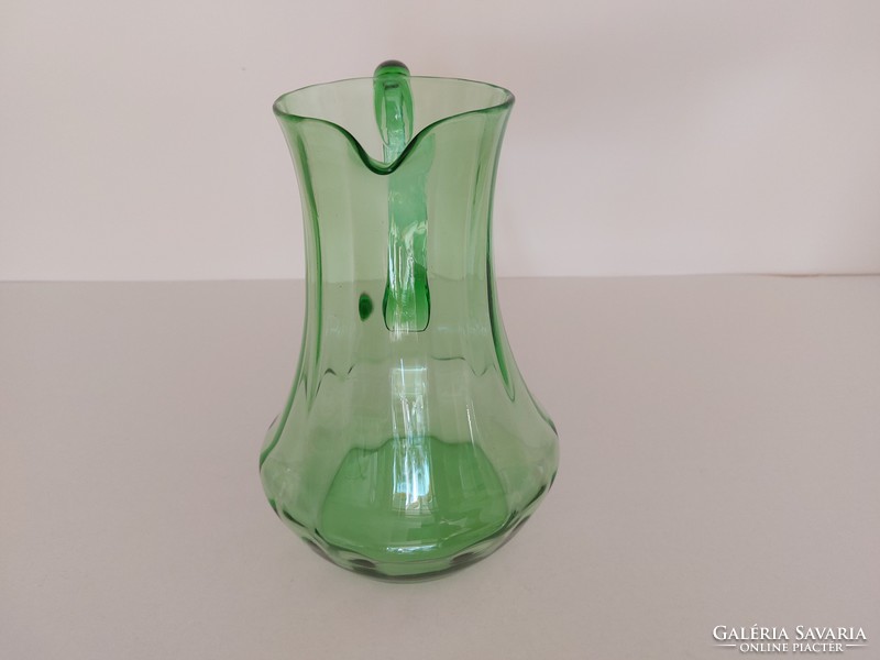 Retro wine jug green old glass jug