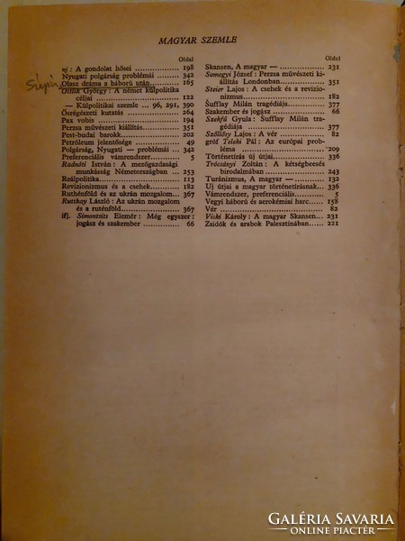 Hungarian Review xii. Volume 1931. January-April