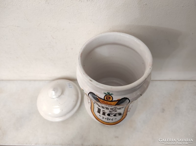 Antique apothecary jar porcelain albarello angelica pharmacy medicine 591 6017