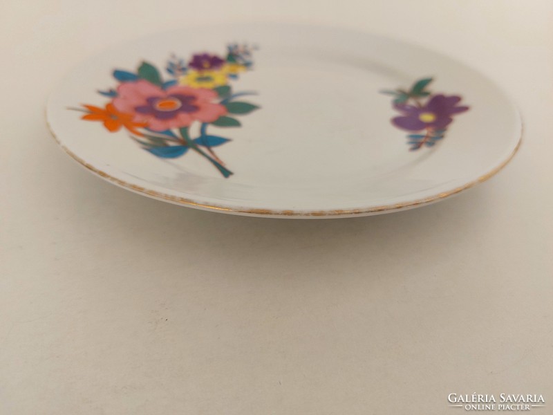 Retro Alföldi porcelán virágos kis tányér 1 db