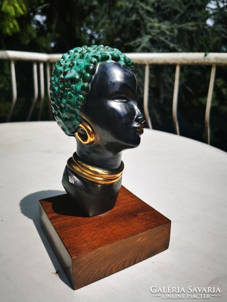African Negro woman, handsome bust