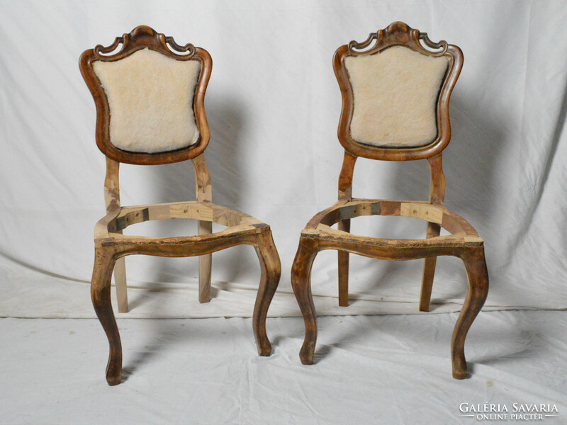 2 antique Viennese baroque chairs
