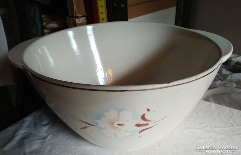 Marked, Hungarian granite serving bowl