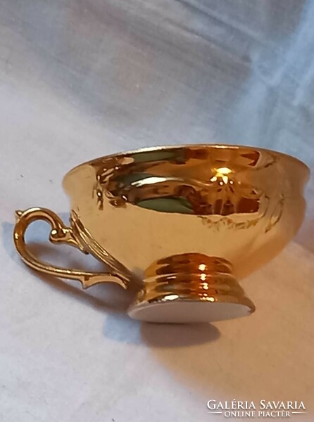 Kávés mokkás csésze + alj  szuvenír (ajándék mini lovas vitrin dísz) Weissen Rossl in St. Wolfgang
