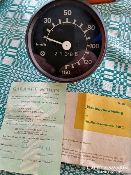 DDR Trabant - Wartburg - Barkas napi számlálós mérőműszer.