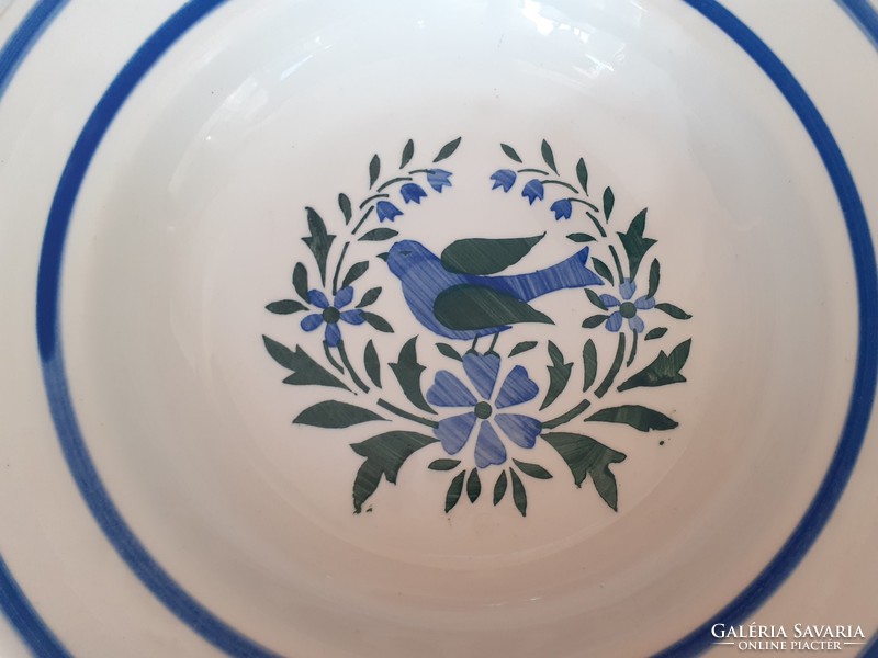 Old folk decorative plate with bird wall plate Wilhelmsburg plate