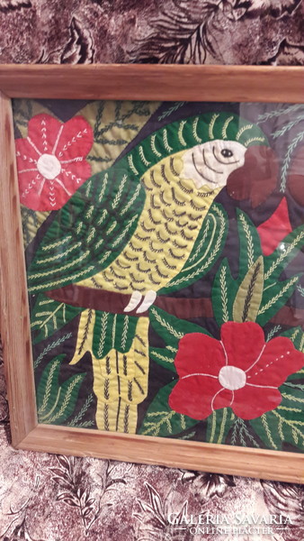 Papagáj madaras patchwork kép (L3129)