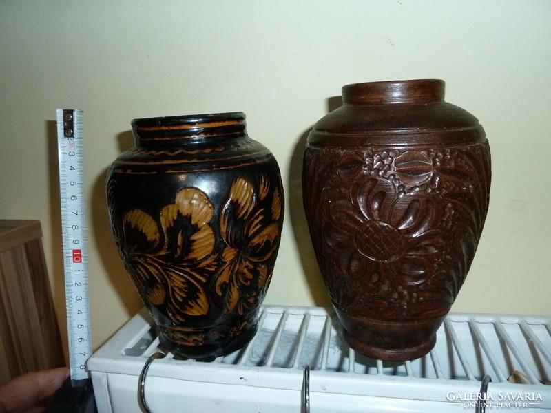 Brown pattern belly, bay, Korund vase 2 pieces, also sold separately