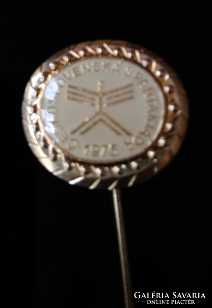 1975 Ceskoslovenska spartakiád sports badge, badge and buttonhole decoration