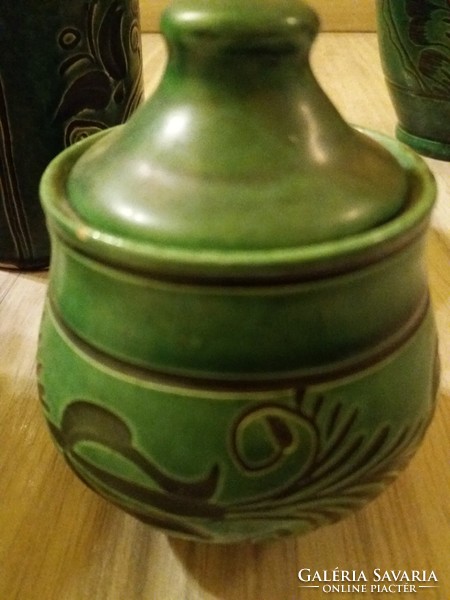 Beautiful green ceramics in one.
