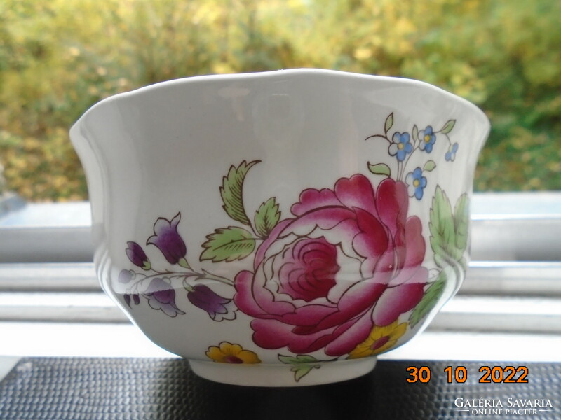 Spode marlborough sprays sugar container with a rich floral pattern