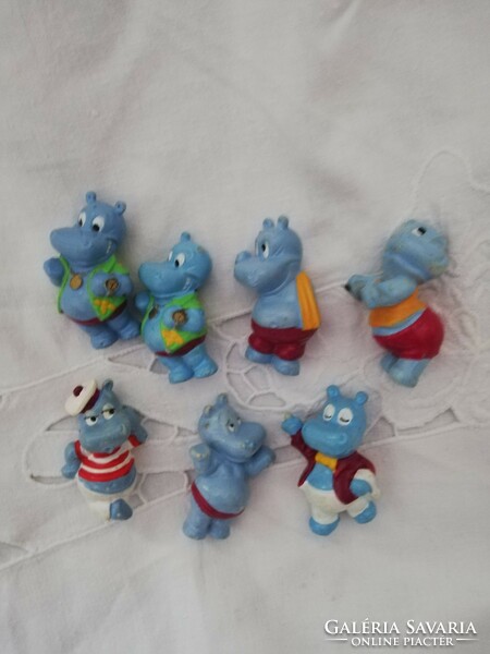 Kinder blue hippo fairy tale characters