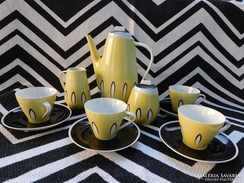 Web porcelain factory uhlstädt - an extremely rare art deco coffee set