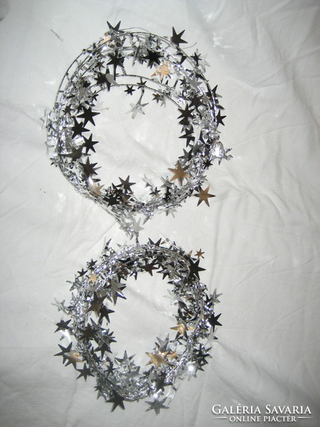 Silver-colored Christmas tree decorations