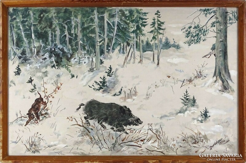 1L143 Dorozsmai jelzéssel : Téli vadászjelenet 1951