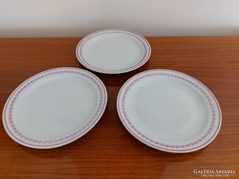 Old zsolnay porcelain small plate 3 pcs