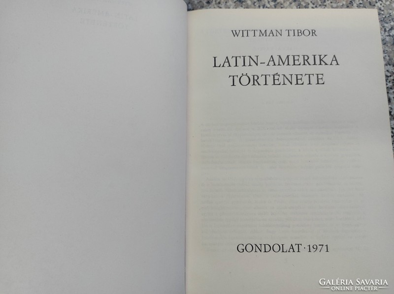 Latin-Amerika története.2250.-Ft.