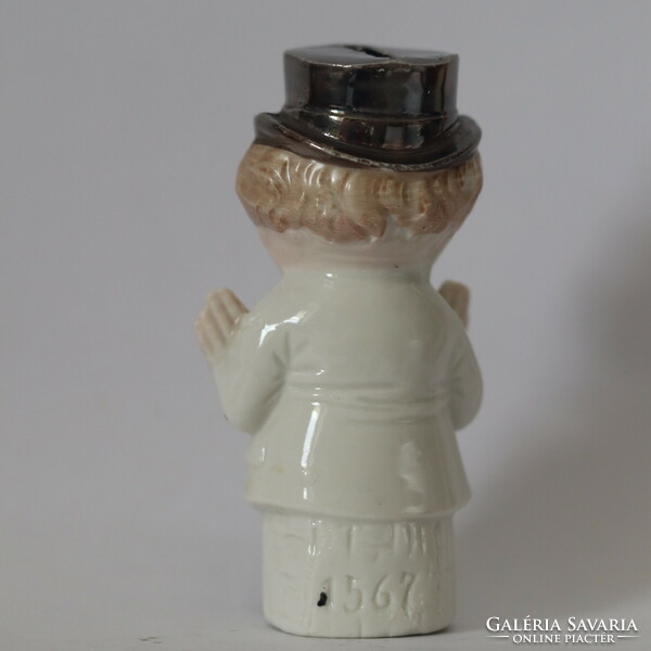 Antik ritka figurális porcelán persely