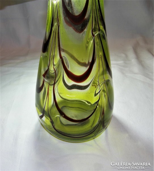 Beautiful Czech glass vase - 36 cm