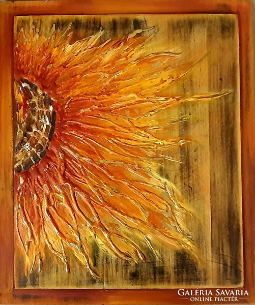 Molnár Ilcsi  " Napfényt "  című munkám - akril festmény