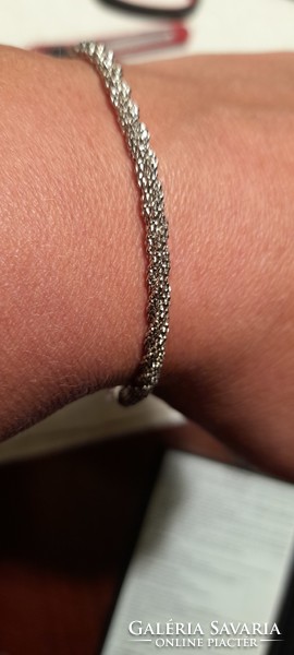 Beautiful twisted bracelet, bracelet 5.61g, length: 20 cm 925 silver jewelry