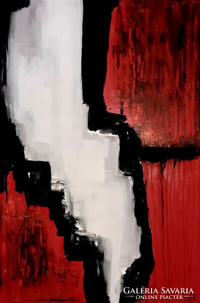 DEEP - absztrakt festmény Kuzma Lilla