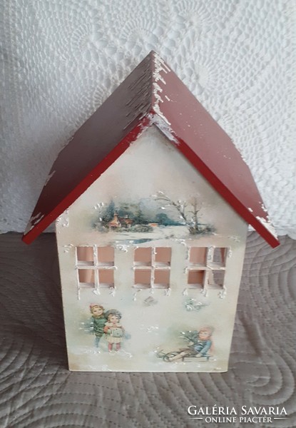 Christmas nostalgia cottage, dollhouse