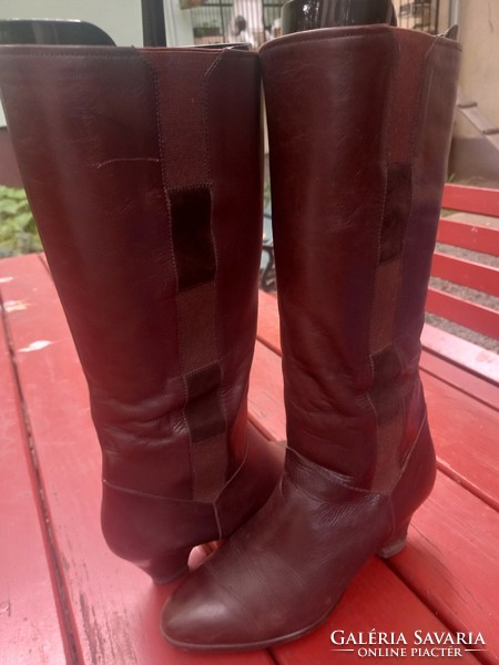 German salamander women's leather boots, size 37