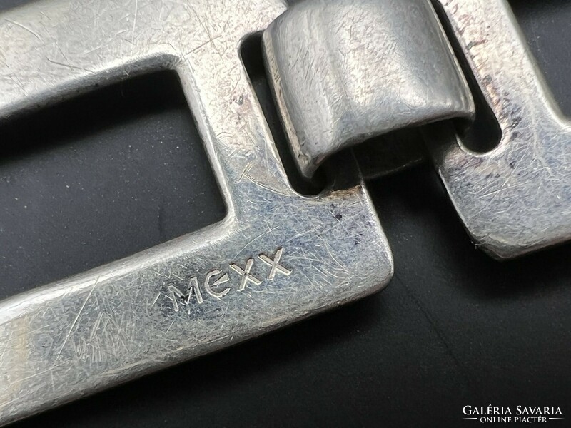 Mexx ezüst design karkötő - unisex