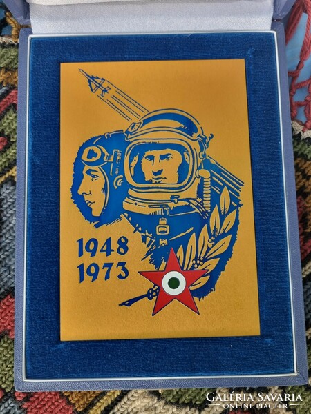 Ritka !! Magyar Szovjet űrhajós emlék plakett 1948 1973