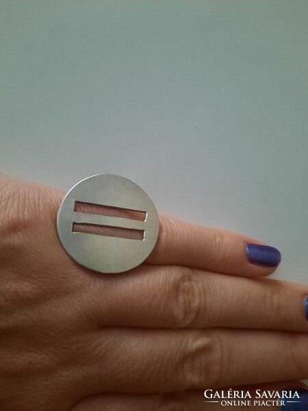 Design modern ezüst gyűrű