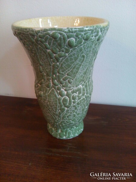 Zöld Gorka Géza kerámia váza